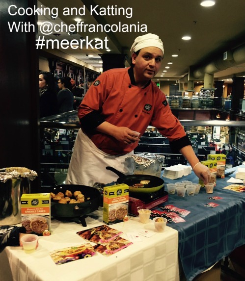 Chef Franco Lania Cooking and Katting #meerkat